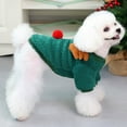 thumbnail image 4 of Dog Cat Christmas Outfit Coat Sweater Elk Cartoon Costume Soft Warm Fleece Pet Winter Party Dress Up Clothes Jumpsuit Apparel for Puppy, 4 of 8