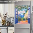thumbnail image 3 of Yayeee Magnetic Dishwasher Cover for The Front Decoration Home Kitchen Machine Sticker Protector, Blue Window, 3 of 6