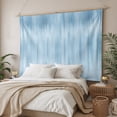 thumbnail image 3 of Light Blue Large Tapestry for Bedroom Wall Hanging Tapestry, Modern Abstract Art Ombre Striped Ceiling Backdrop Tapestries Poster Blanket Wall Decor for Teens Room Living Room Dorm 85" x 90", 3 of 8