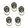 thumbnail image 4 of 5pcs Lion Head Pull Handles Cabinet Pull Knobs Zinc Alloy Rings Pull Handles, 4 of 6