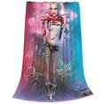 thumbnail image 3 of Suicide Squad Harley Quinn Flannel Blanket Ultra-Soft Micro Fleece Throw Blanket For Bed Sofa Couch Car Office Unisex Adult Fuzzy Bed Blanket Cozy Kids Throw Blanket 50"x40", 3 of 8