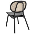 thumbnail image 6 of Side Dining Chair, Black, Wood, Modern Contemporary Farmhouse Coastal, Kitchen Room Cafe Bistro Restaurant Hospitality, 6 of 8