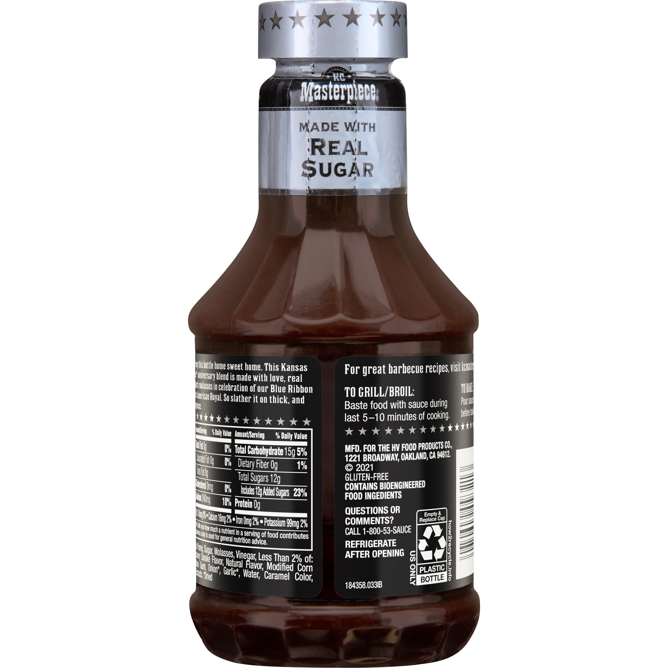 KC Masterpiece Gluten Free Kansas City Classic Barbecue Sauce, 21 fl oz