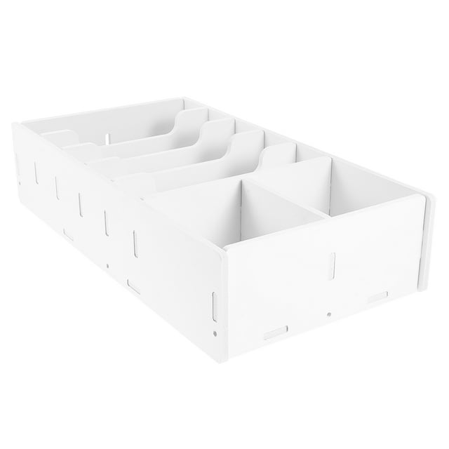 Phenofice Boîte de Rangement pour Billets Plateau d'Argent Blanc pour Caisse 1Ensemble