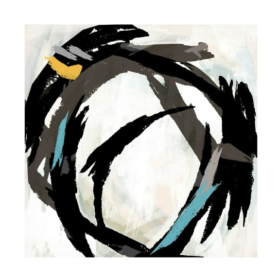Canvas Wall Art - Studio W 'Radiant Round I' Wall Art for Living Room, Bedroom, or Office Décor by Trademark Fine Art - 14 x 14 Inches
