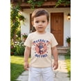 thumbnail image 5 of BemeyourBBs Toddler Baby Boy Girl 4th of July T-Shirts Outfit Patriot Independent Day Clothes American Flag Raccoon Letter Print Crew Neck Shirts Kids Summer Casual T Shirt Tops, 5 of 9