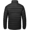 thumbnail image 5 of Lavenicole Mens Puffer Jacket - Waterproof Zip Up Hooded Lightweight Jacket for Men Black XL, 5 of 7