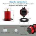 thumbnail image 4 of Quick Charge 3.0 USB Charger Socket, 12V/24V Dual USB Car Power Outlet Waterproof  Lighter with LED Voltmeter, 4 of 7