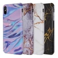 thumbnail image 3 of Dream Wireless  The Marble Series IMD Soft TPU Case for iPhone XS Max - Purple & Pink, 3 of 8