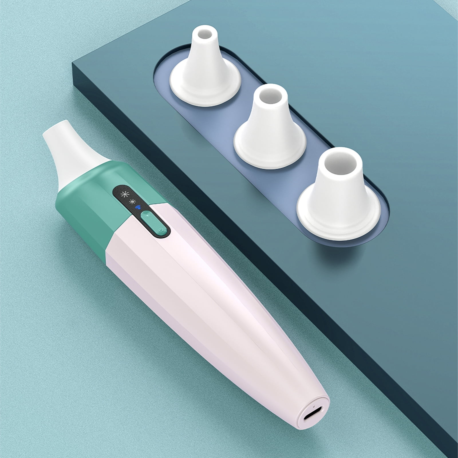 Blackhead Remover with Camera - 6.8 x 1.4 x 1.3in, 200W HD Camera for Visual Cleaning, 2 Suction Levels, Ergonomic Design(Purple)
