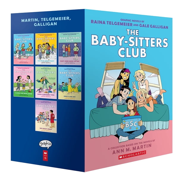 Caja de novela gráfica Graphix The Baby-Sitters Club 1-7