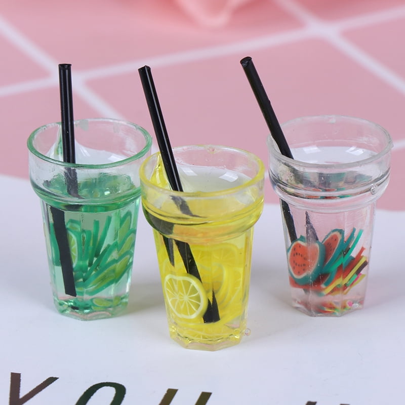 1/12 Miniature Resin Cocktail Cup Simulation Drink Toy Dollhouse DecorationJMDWQ 