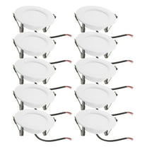GARVALON 10Pcs Rv Lights Led Down Light For Living Room White Metal Round Brightness Energy Efficient