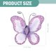 thumbnail image 5 of KAKOWELY 50 mariposas decorativas de malla de alambre transparente con purpurina para bodas (morado), 5 of 5