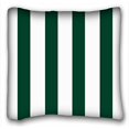 thumbnail image 1 of RYLABLUE Stripe Pattern Pillowcase Emerald Green And White Striped Throw Pillow Case Cases Cover Cushion Covers Sofa Size 18x18 Inches Two Side, 1 of 1