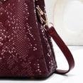thumbnail image 5 of Stylago Handbags and Purses 2026 Shiny Shoulder Bags for Women Top Handle Leather Crossbody Tote Travel Gift for Ladies Red, 5 of 6