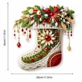 thumbnail image 4 of Christmas Stocking Pearl Diamond Painting Kit, 30×30cm Frameless DIY Bead Art Set, Beginner Friendly Wall Decor Creative Gift for Adults, 4 of 9