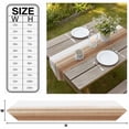 thumbnail image 3 of Brown White Ombre Table Runner Linen Burlap Table Runner 70 Inches Long Vintage Farmhouse Abstract Striped Dresser Scarves for Kitchen Island Coffee Dining Party Wedding Banquet Holiday Decor 13"x70", 3 of 8