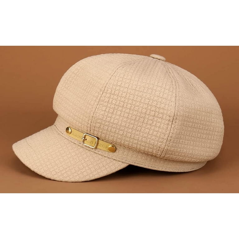 Women Newsboy Caps Warm Visor Beret Hat Cozy Trendy Vintage 