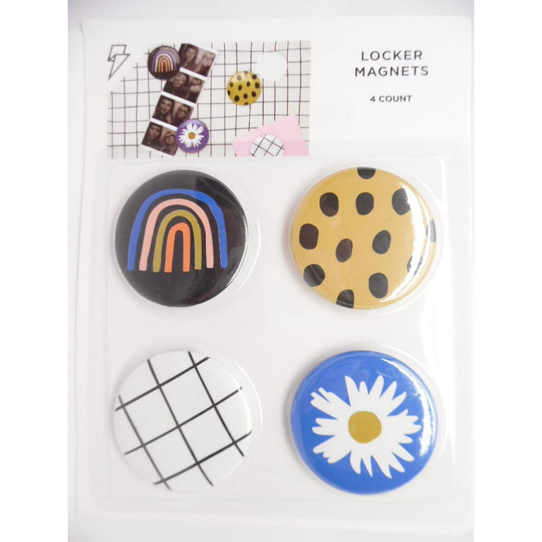 Paper Riot Co. Magnetic Decorative Locker Button Magnets - 4pk