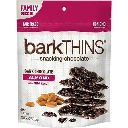 - barkTHINS, Dark Chocolate Almond with Sea Salt, 10 Oz
