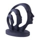 thumbnail image 4 of Resina Mujeres abstractas enfrentan Estatuas Objetos decorativos Escultura Artesanía creativo Estatua para estantería Mesa Escritorio Decorac Negro Sunnimix Estatuilla de cara, 4 of 8