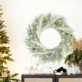 thumbnail image 6 of Perfnique 24'' Christmas Wreaths for Front Door with Lights, Winter Outdoor Wreath for Wall Fireplace Decor (Pine and Pampas), 6 of 6