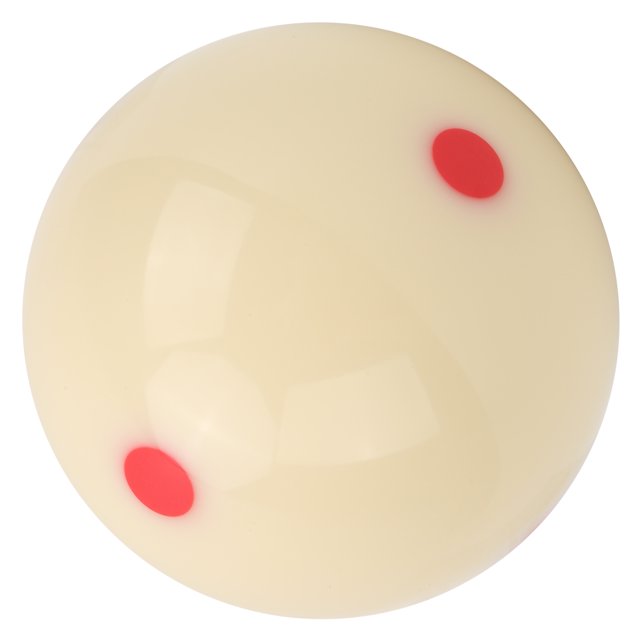 Pool Standard Ball, 57.2mm Practice Cue Ball Resin Material Dot-Spot Cue Ball, For Home Billiard Training Red Dot