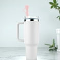 thumbnail image 4 of Unique Bargains 1 Set Washable Replacement Straw and Cover Pink Silicone, 4 of 5