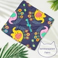 thumbnail image 4 of Dog Bandana 2 Packs Elephant Purple Cute Printing Cats Triangle Scarf Adjustable Pet Drool Bibs Kerchief Scarf for Puppy Kitten Boy & Girl, 4 of 6