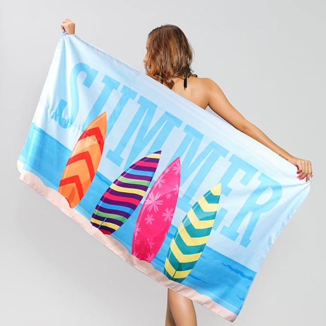 Toallas de playa personalizadas con nombre personalizado, toallas de piscina de viaje de gran tamaño, absorbentes, de secado rápido y a prueba de arena para adultos, hombres y mujeres