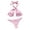 Pink, variant on "Gubotare Bikinis For Women High Waisted Women Casual High Waisted Bikini Sets Swimsuit Leopard Print Triangle Two Piece Bathing Suit Swimwear,Pink M"