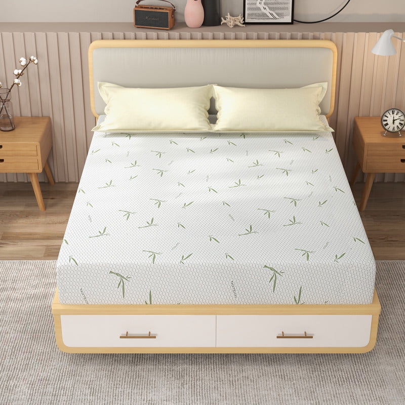 10 inch Mattress Queen Size, Green Tea Gel Infused Memory Foam Mattress