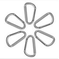 thumbnail image 4 of Mosquetones CampTek Forma D Aluminio 3 Pulgadas Pack 6 Piezas con Llaveros, 4 of 5