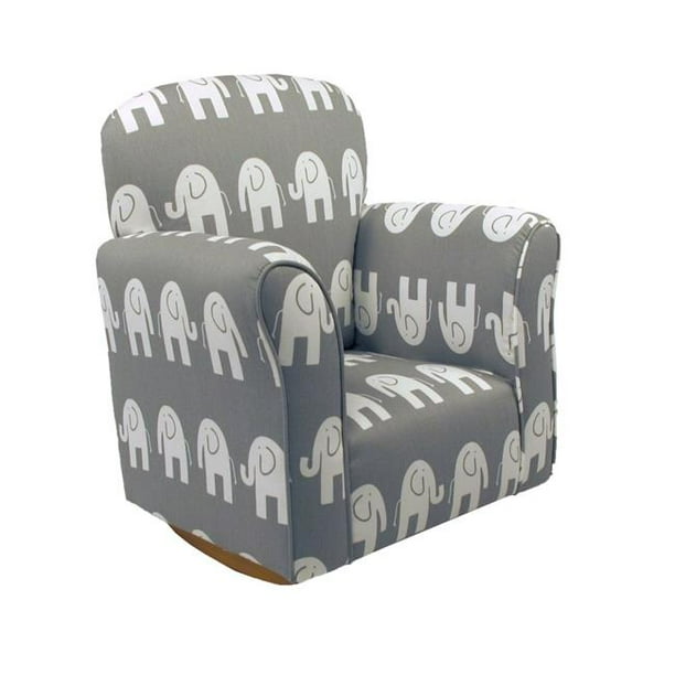 Brighton Home CR1000ES Elephant Cotton Print Toddler Rocker Chair