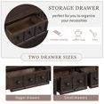 thumbnail image 3 of Tcbosik Farmhouse Console Table with 4 Drawer, 60" Long Entryway Table with Open Storage Shelf, Rustic Foyer Sofa Table for Living Room, Entryway, Hallway (Espresso), 3 of 8