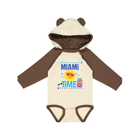 

Inktastic Miami Florida Vacation Gift Gift Baby Girl Long Sleeve Bodysuit