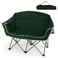 thumbnail image 1 of Costway Double Duo Camping Chair with Armrests Cup Holders Carry Bag Heavy Duty Lawn Chair, 1 of 9