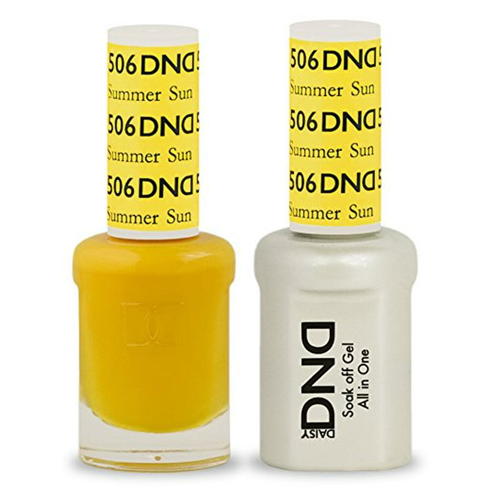 DND Nail Polish Gel & Matching Lacquer Set (506 Summer Sun)