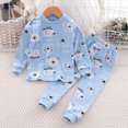 thumbnail image 2 of UAYOTSE Little Boys Winter Pajamas Set Tractor Print Long Sleeve Cotton Sleepwear Toddler Outfits ,Sizes 6-7 Years, 2 of 4