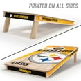 thumbnail image 3 of YouTheFan NFL Pittsburgh Steelers 2' x 4' Cornhole Game, 3 of 6