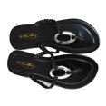 thumbnail image 3 of StarBay Women's Metallic Braided Strap Flat Thong Sandal Flip-flops, 3 of 3