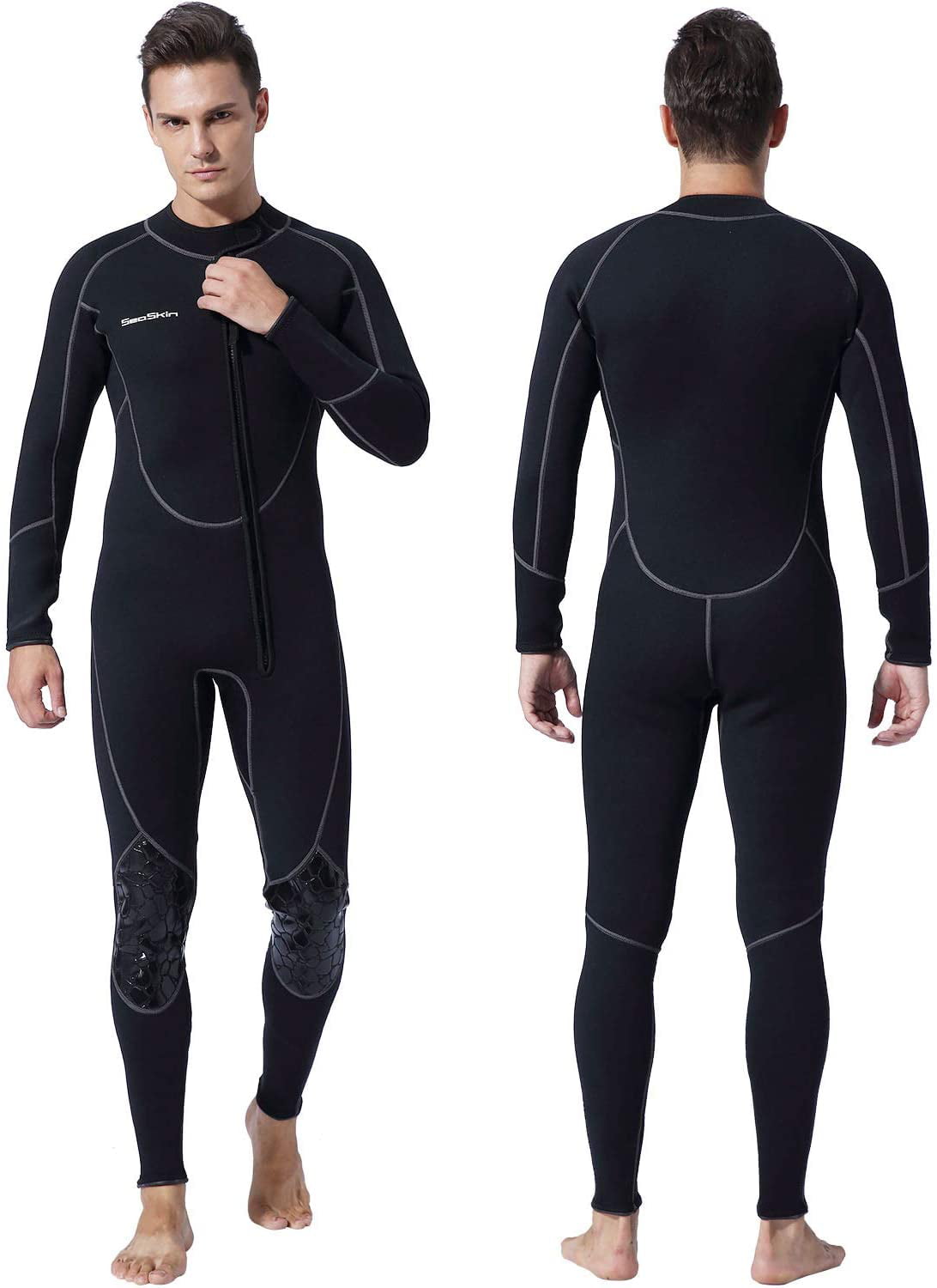 New Unisex Neoprene Wetsuit Fleece Mens Lined Full Length Kayaking Surf Suit 