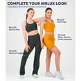 thumbnail image 6 of Nirlon Y Back Adjustable Sports Bras For Women - Nirlux Camisole Sports Bra, Stretchy Womens Tops Soft Workout Tops For Women (Pool Blue, 8), 6 of 6