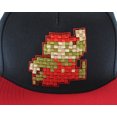 thumbnail image 2 of Nintendo Super Mario Hat Pixel Mario Character Black Snapback Hat - One Size, 2 of 3