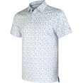 thumbnail image 1 of Chemises de Golf pour Hommes à Manches Courtes, Évacuation de l'Humidité, Ajustement Sec, Motifs Imprimés, Col à Revers, Performance Polo Chemises de Golf pour Hommes, 1 of 6