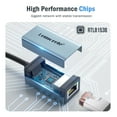 thumbnail image 3 of Lemorele USB 3.0 to Ethernet Adapter, USB C to RJ45 Gigabit LAN Network Adapter, Compatible with MacBook/Pro/Air, Switch, Windows,Mac OS,Aluminium, 3 of 7