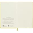 thumbnail image 4 of Moleskine Classic Notebook, Large, Ruled, Hay Yellow, Silk Hard Cover (5 x 8.25) (Hardcover), 4 of 8