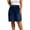 Blue, variant on SRZYMJ Distressed Jean Shorts Women Women High Waisted Straight Leg Denim Cargo Shorts Casual Summer Jorts with Multiple Pockets Comfort Stretch Fabric