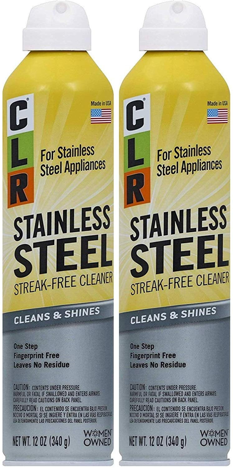 CLR Stainless Steel Cleaner, 12 oz aerosol Spray (w k)